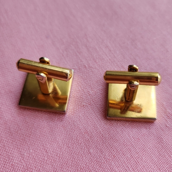 Novelty Wrestling Cuff Links Gold Tone - Picture 4 of 4